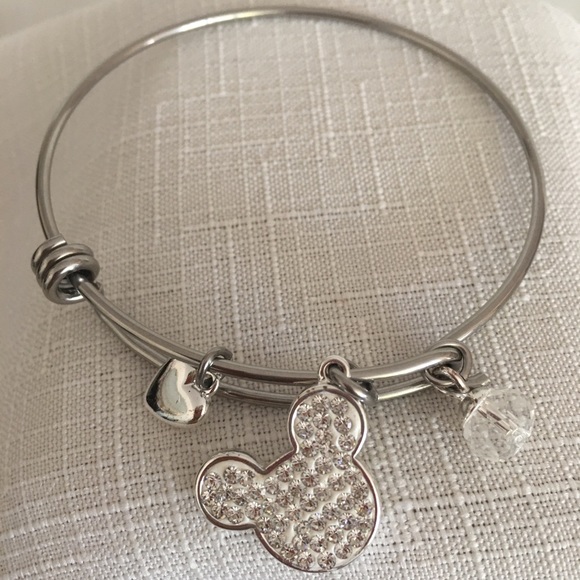 “I Love Mickey” Sterling Silver Disney Bracelet